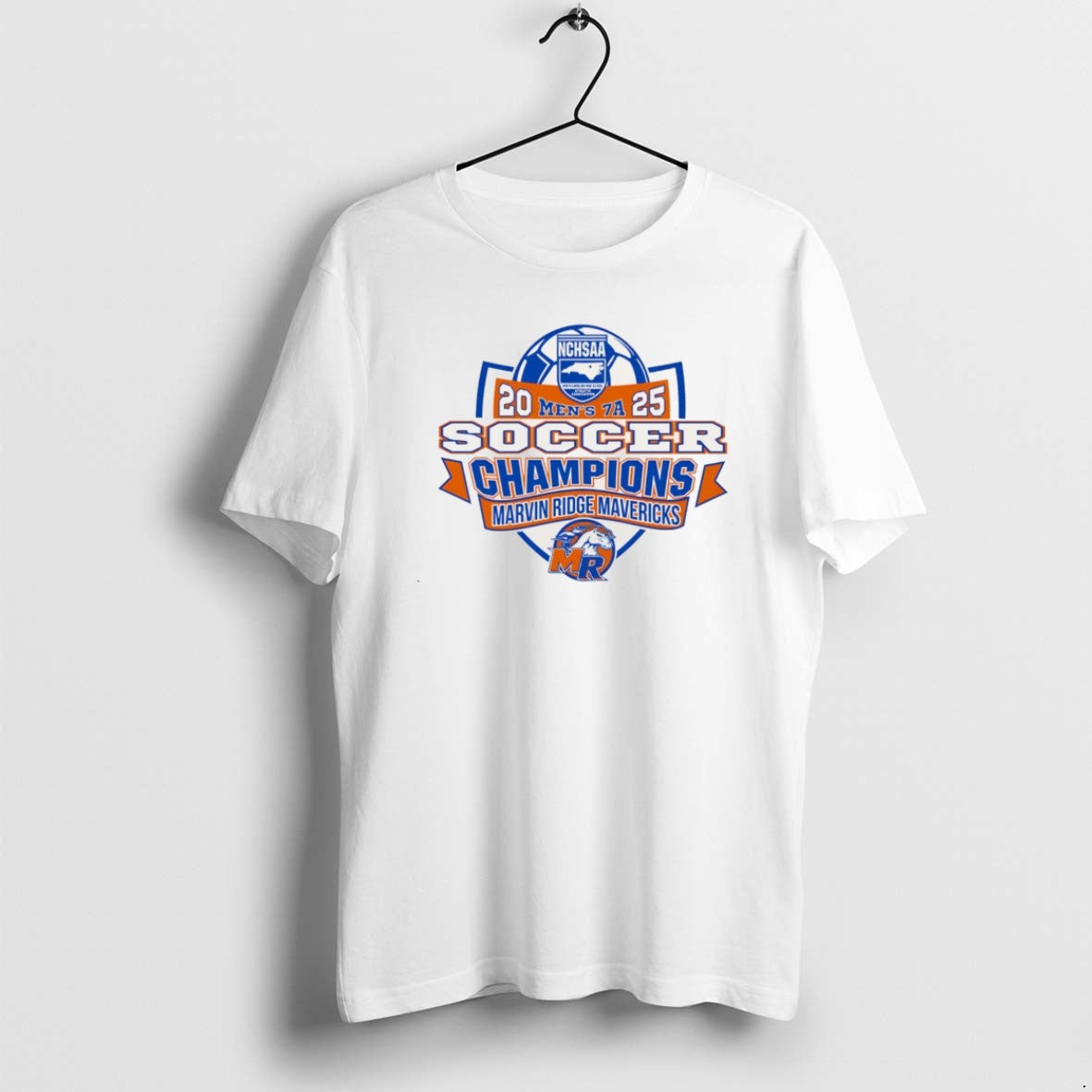 Marvin Ridge Mavericks 2025 Nchsaa Soccer Division 7A Champions Tee