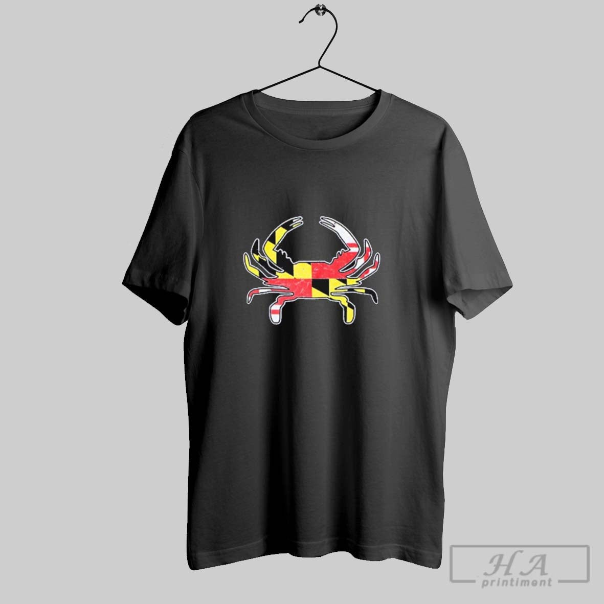 Maryland Flag Crab Hoodie Modern Collection
