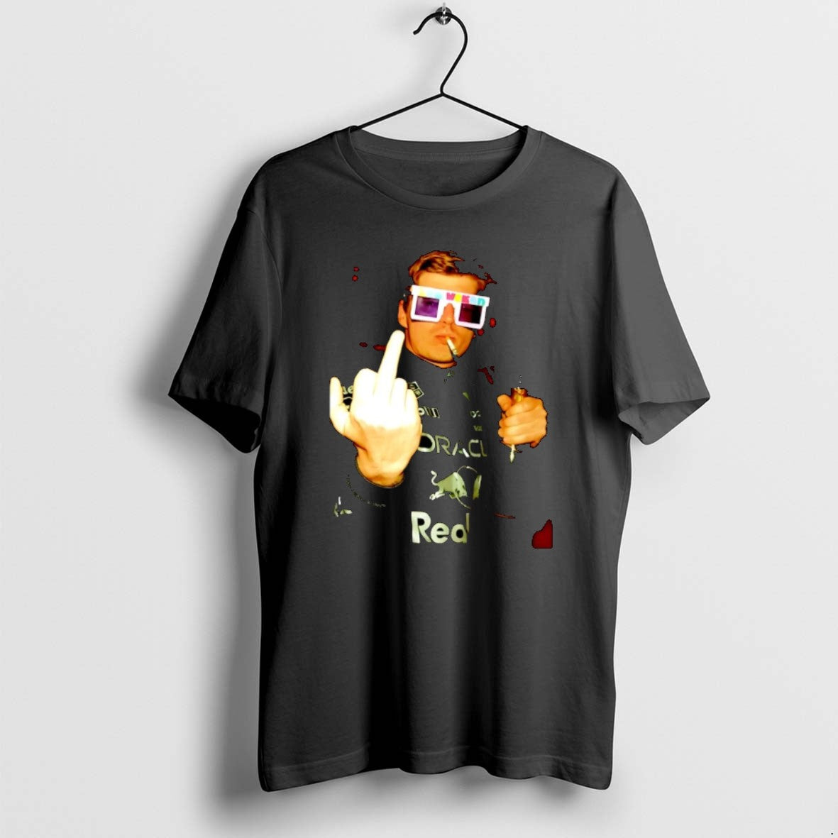 Max Verstappen Champion Smoking Middle Finger Tank Top Premium Design