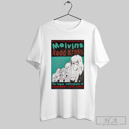 Melvins And Redd Kross September 20 2025 Vogue Indianapolis Tee