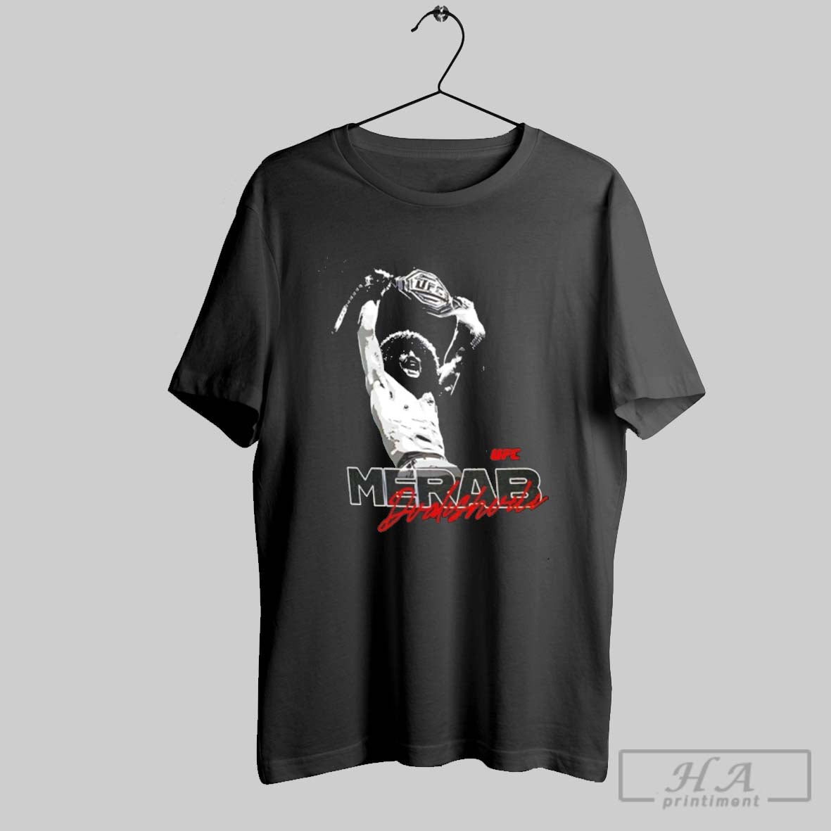 Merab Dvalishvili Fighter Ufc Champions TShirt Retro Design