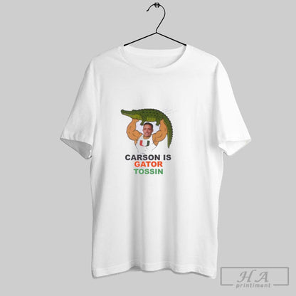 Miami Hurricanes Carson Is Gator Tossin Shirt Retro Design