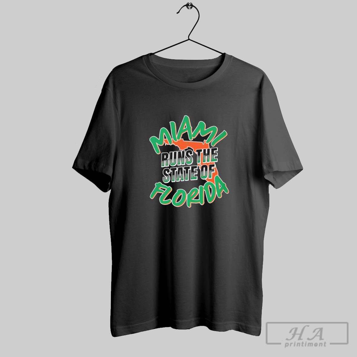 Miami Hurricanes Runs State Florida Long Sleeve Vintage Apparel