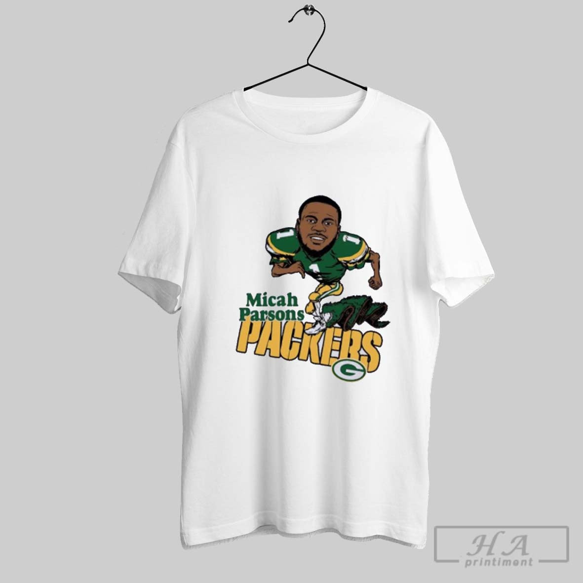 Micah Parsons Caricature Running Packers Shirt Vintage Gift