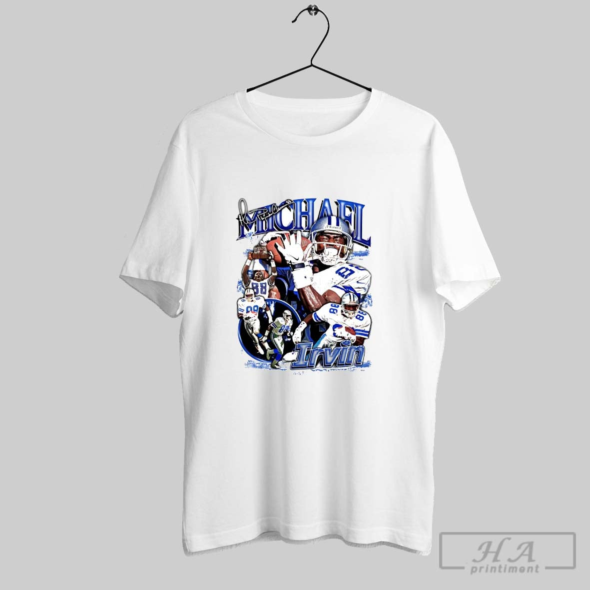 Michael Irvin Picture Collage Signature TShirt Stylish Art