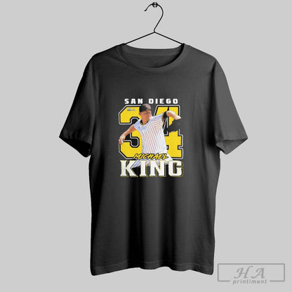 Michael King San Diego 34 Autograph Gritty Series Sweatshirt Retro