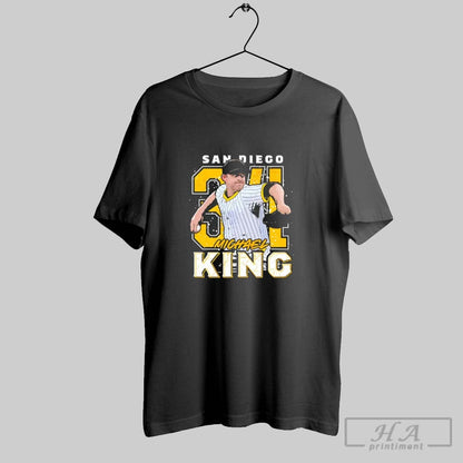 Michael King San Diego Padres Signature Gritty Tee Elegant Art