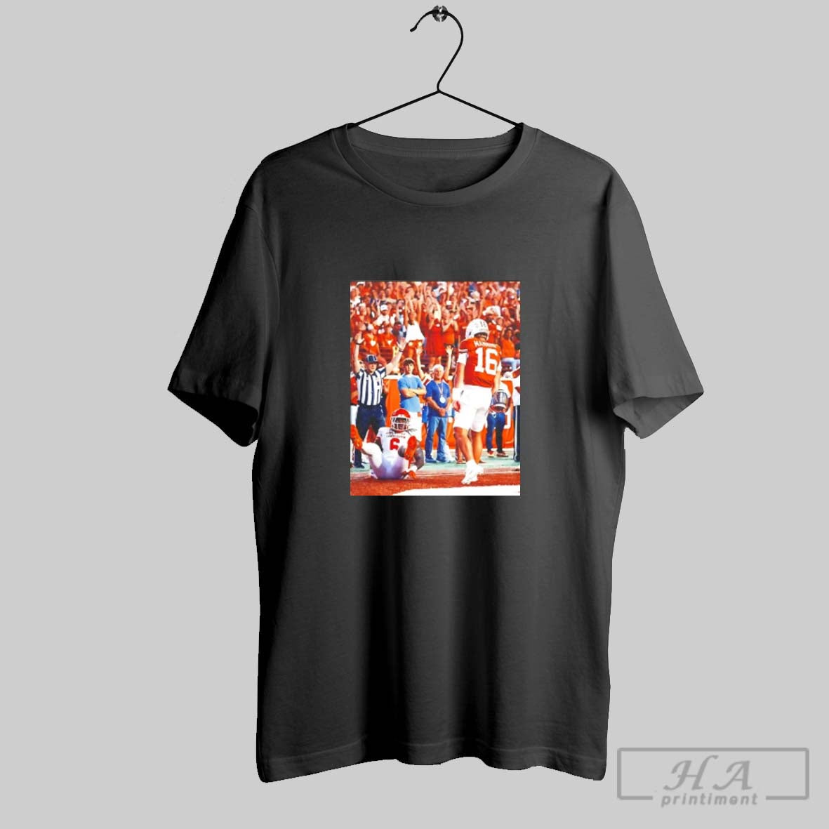 Michael Taaffe Texas Longhorns Arch Manning Stare Down Long Sleeve
