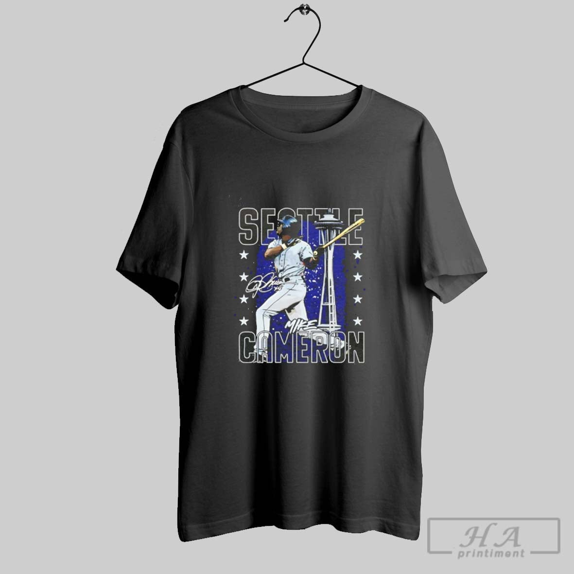 Mike Cameron Seattle Mariners Signature Gritty Long Sleeve Designer