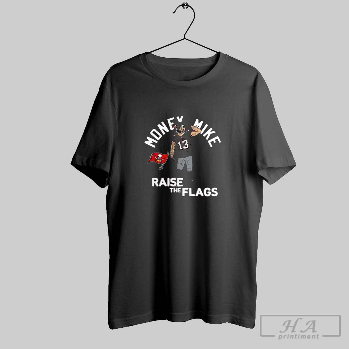 Mike Evans Raise Flags Player Tampa Bay Buccaneers TShirt Retro Look