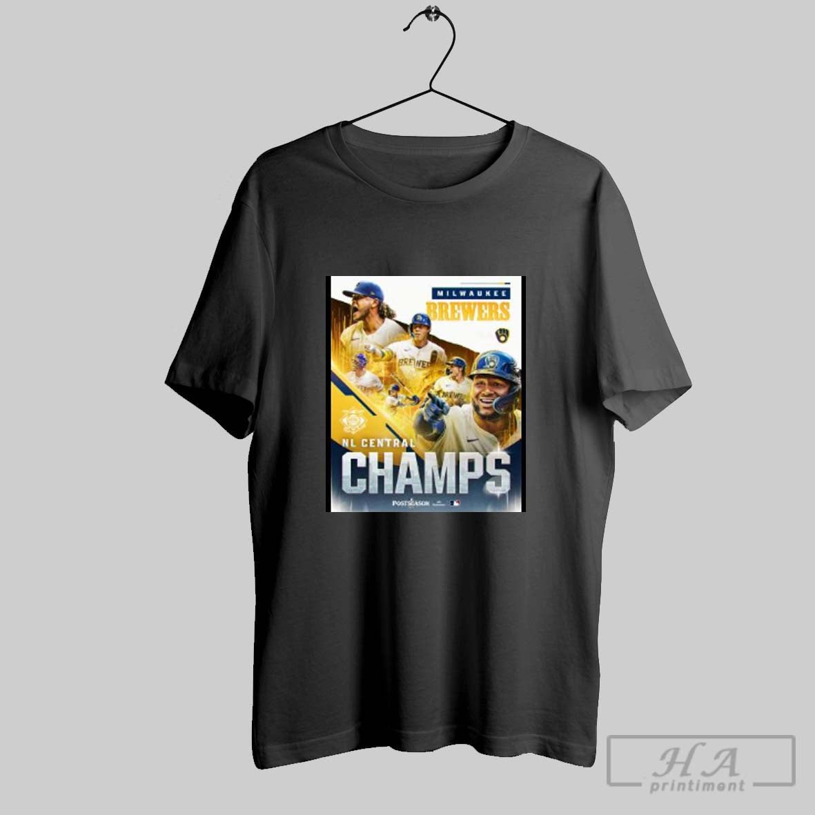 Milwaukee Brewers 2025 Postseason Nl Central Champs Hoodie Premium Art