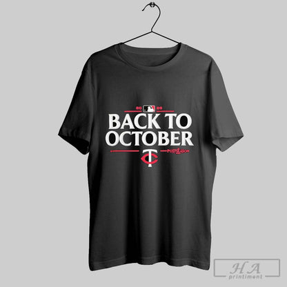Minnesota Twins Back To October 2025 Mlb Postseason Tank Top Elegant