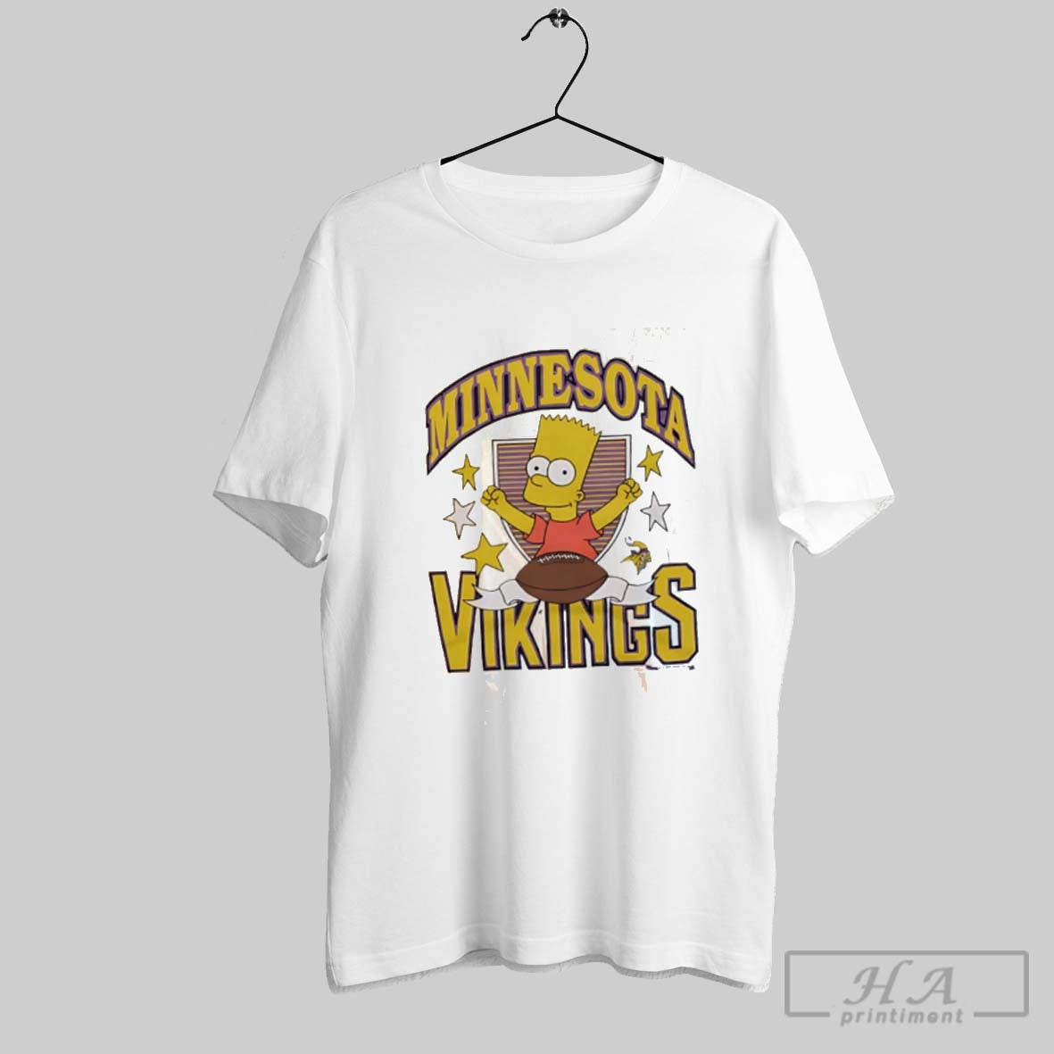 Minnesota Vikings X Simpsons Bart 2025 Cartoon Tank Top Trendy Look