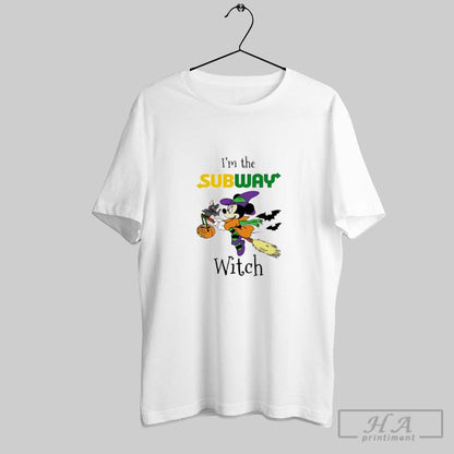 Minnie Mouse Im Subway Witch Trick Or Treat Halloween TShirt