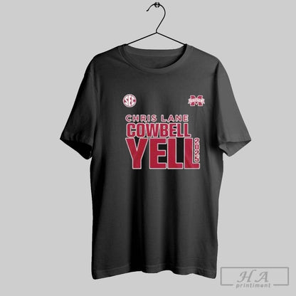 Mississippi State Bulldogs X Lane Cowbell Yell 2025 TShirt Authentic
