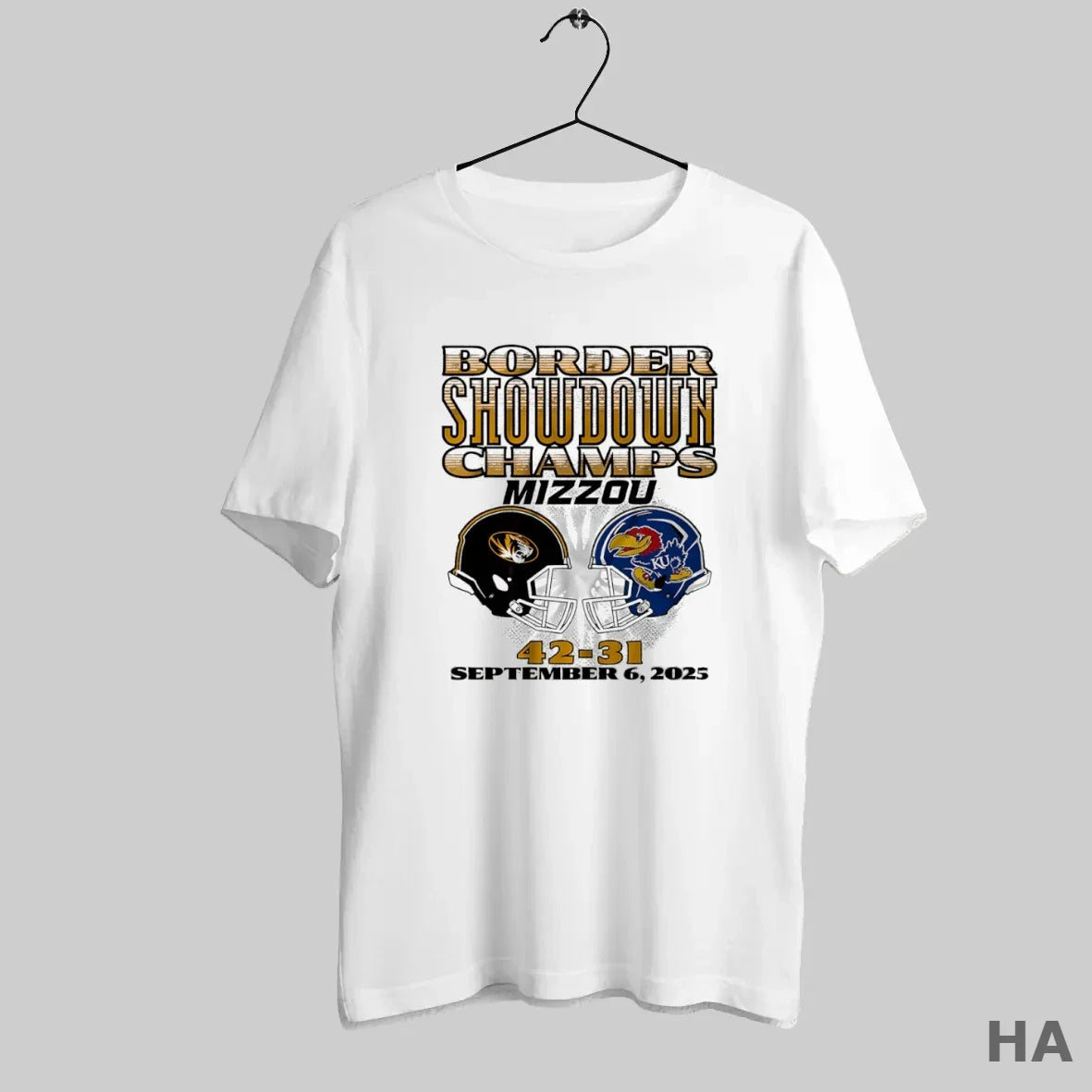 Missouri Tiger Vs Kansas Jayhawks 42 31 Border Showdown Champs Head