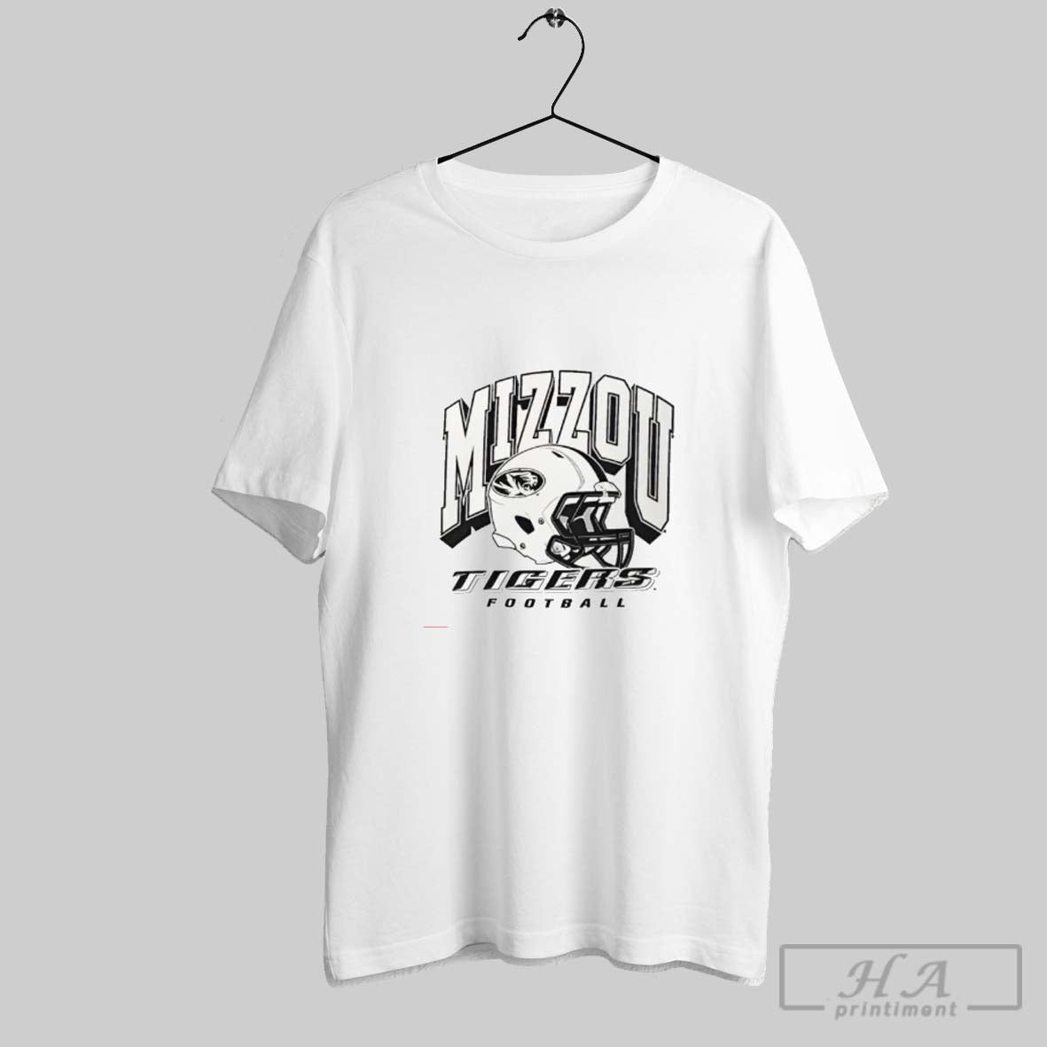 Mizzou Tigers 2025 Champion Football Helmet TShirt Modern Apparel
