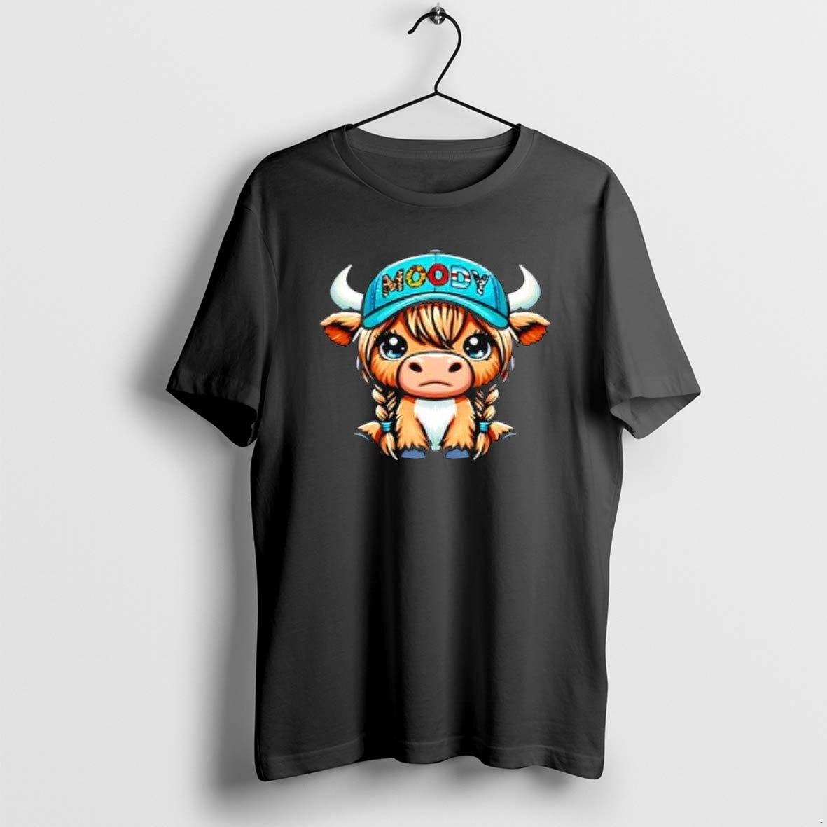Moody Highland Cow Sweatshirt Unique Merch