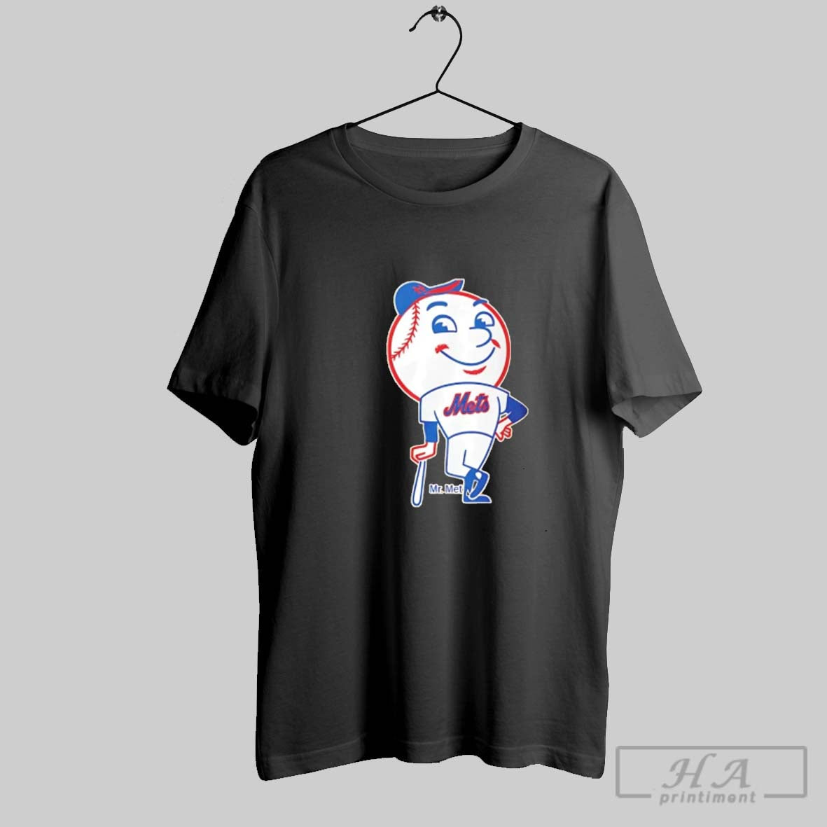 Mr Mets New York Mets Icon Long Sleeve Vintage Art