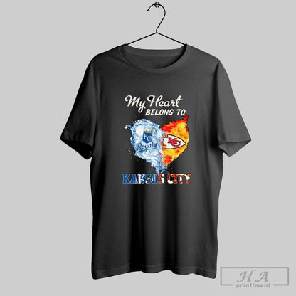 My Heart Belong To Kansas City Royals X Kansas City Chiefs 2025 Tank