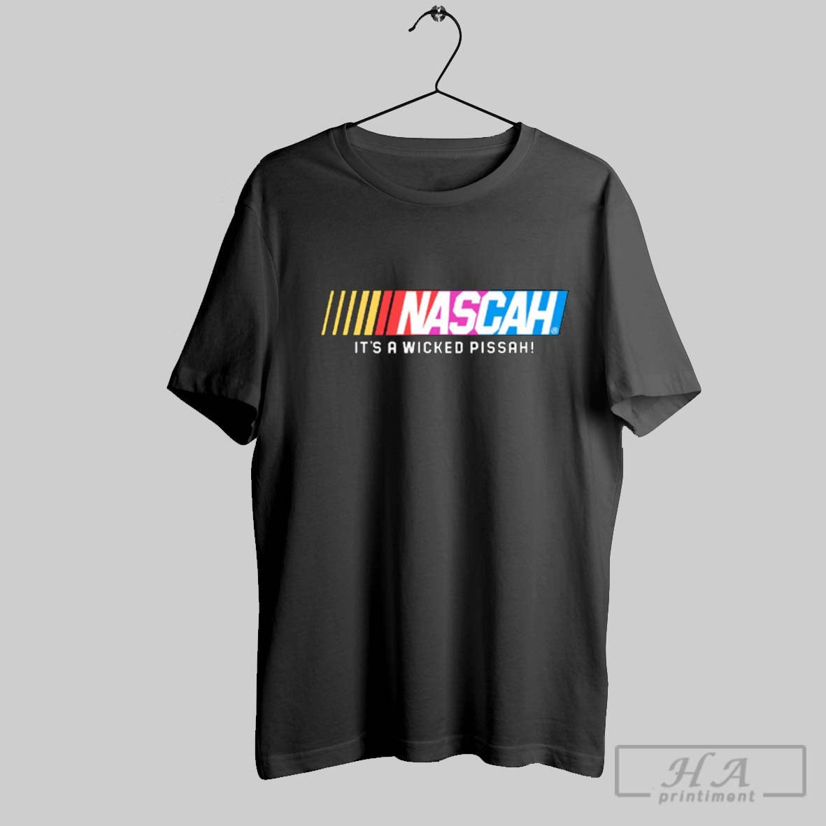Nascah Its Wicked Pissah Nascar 2025 Logo Gear Shirt Authentic Merch