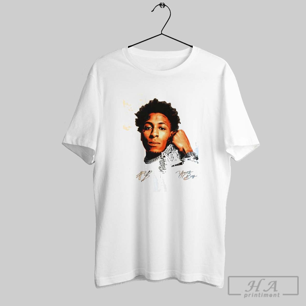 Nba Youngboy Big Face Chains Signature Tee Designer Style
