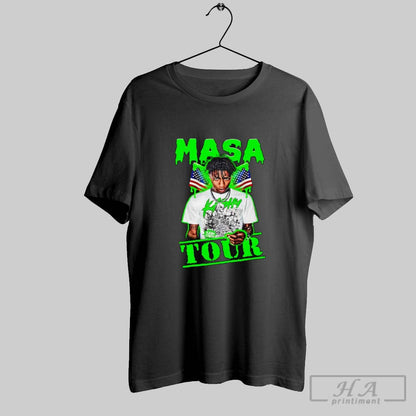 Nba Youngboy Masa Tour 4 Shirt Retro Fashion