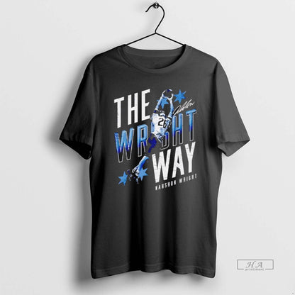 Nahshon Wright Chicago Wright Way Stylish Black Tee Elegant Look