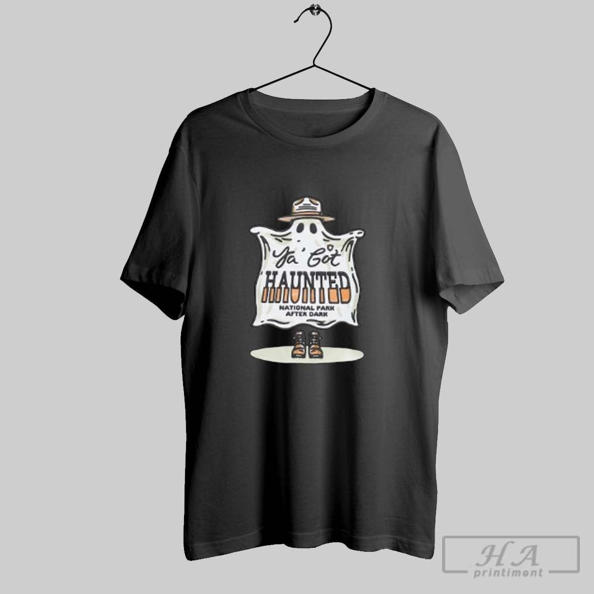 National Park After Dark Haunted Long Sleeve Vintage Style