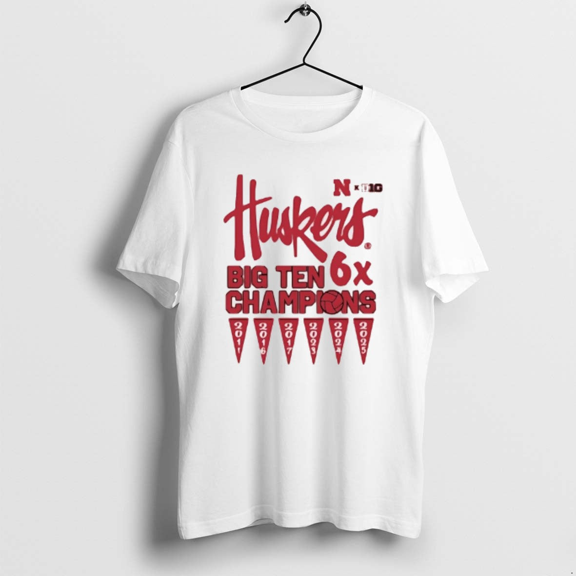 Nebraska Cornhuskers 2025 Big Ten 6X Champions Tank Top Exclusive Art