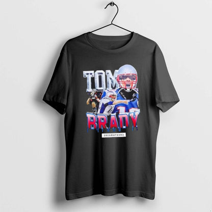 New England Patriots Tom Brady 6Th Round Pick 2 Sided Shirt Authentic