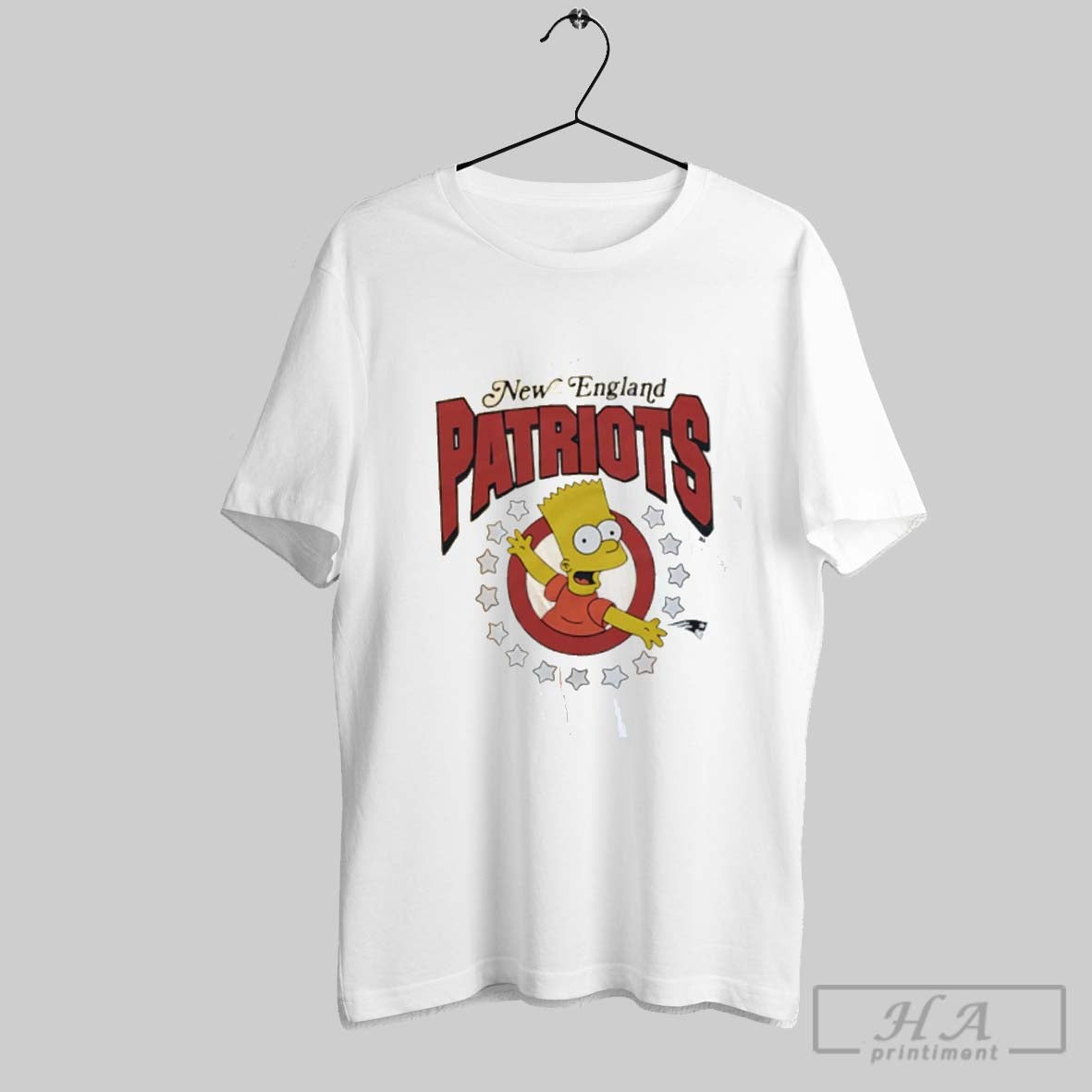 New England Patriots X Simpsons Bart 2025 Cartoon Tank Top Stylish