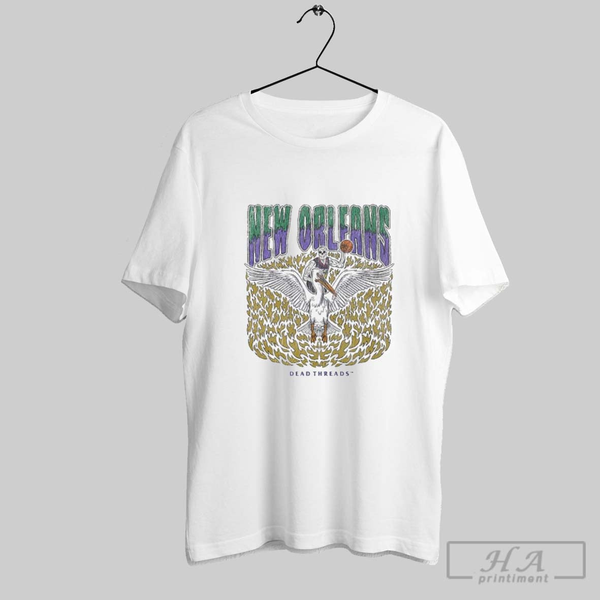 New Orleans Pelicans Basketball Dt Skeleton Long Sleeve Unique Art