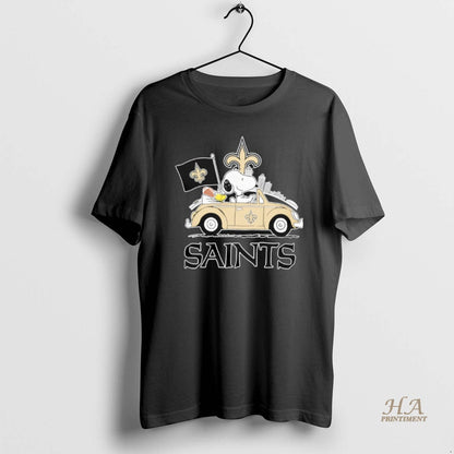 New Orleans Saints X Snoopy And Woodstock Drive Car Tank Top Classic