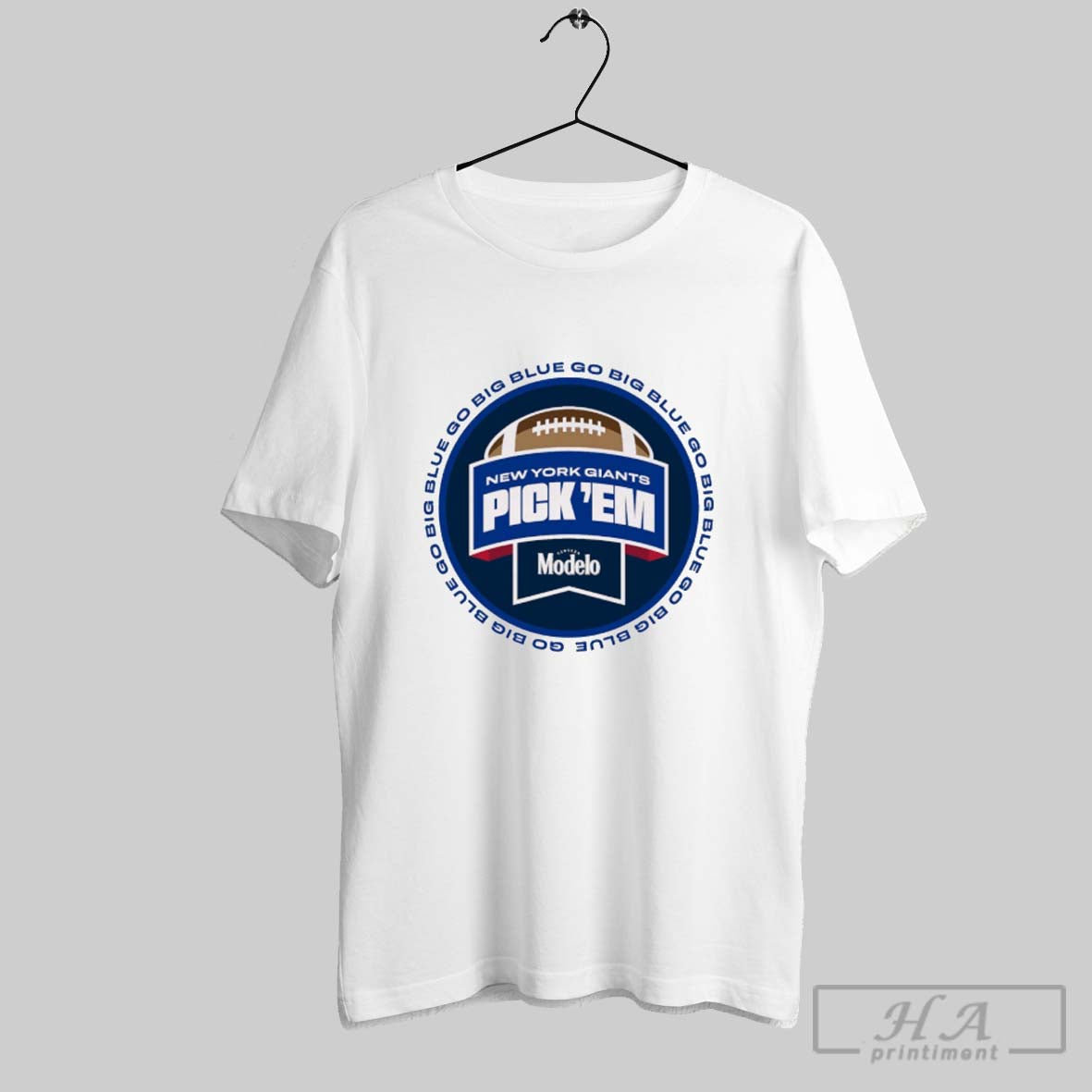 New York Giants Pick Em Go Big Blue Cerveza Modelo Logo Sweatshirt
