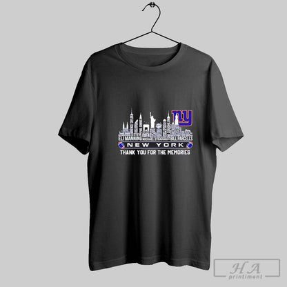 New York Giants Football Thank Memories Skylines Name Sweatshirt