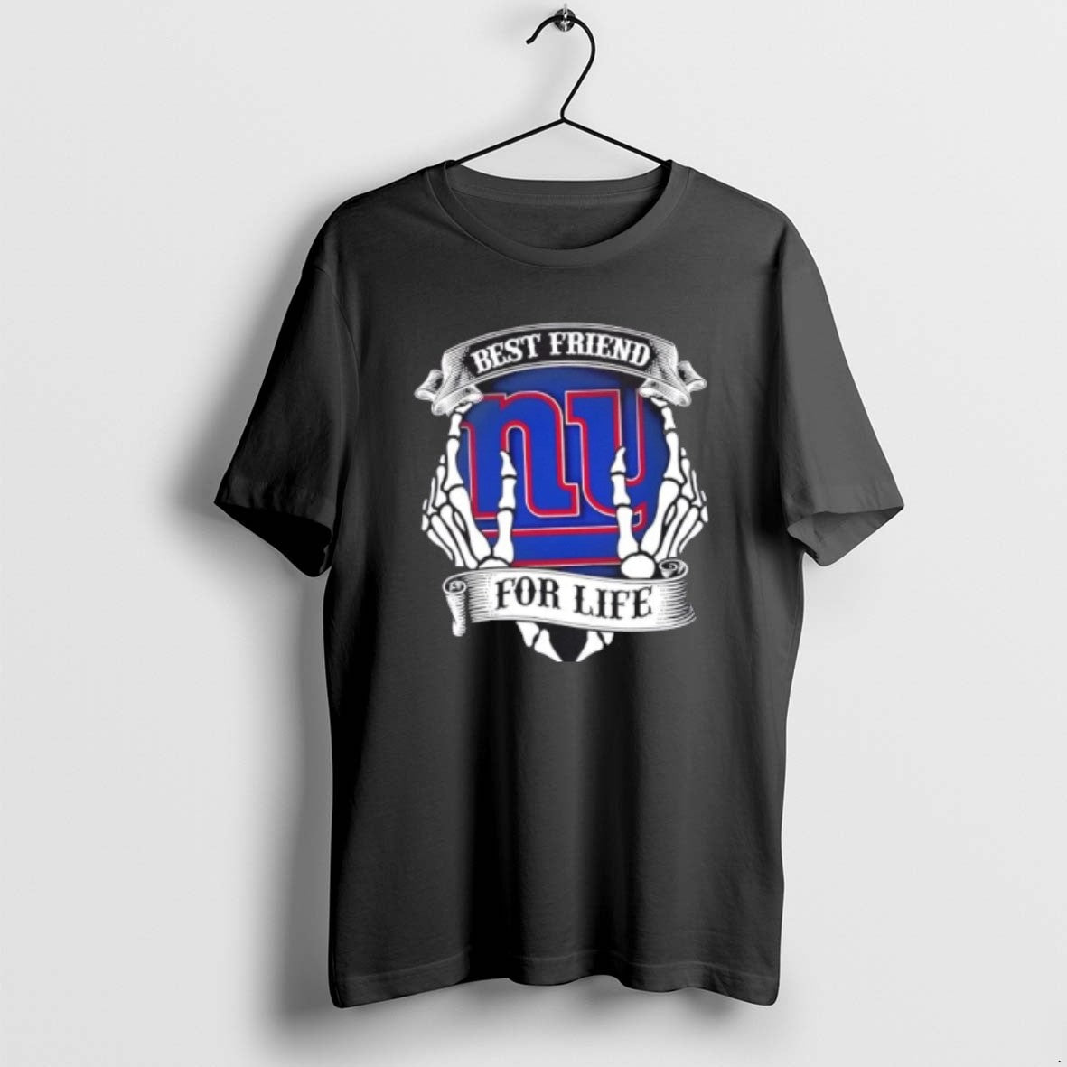 New York Giants Football Best Friend Life Hands Bones Tank Top Modern