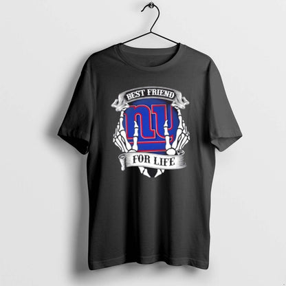 New York Giants Football Best Friend Life Hands Bones Tank Top Modern