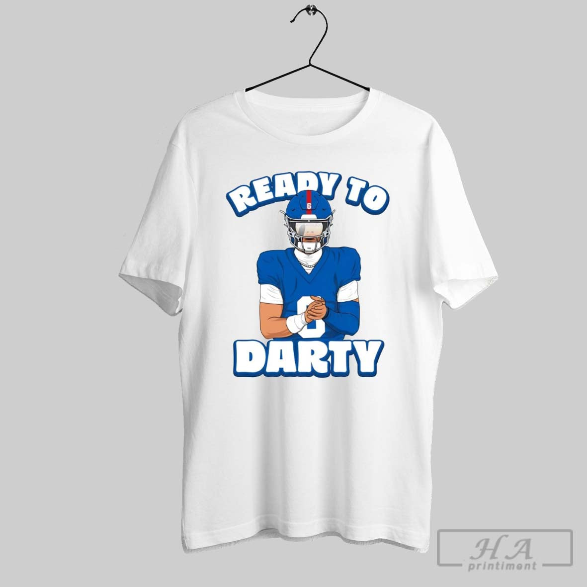 New York Giants Ready To Jaxson Dart Tee Authentic Style