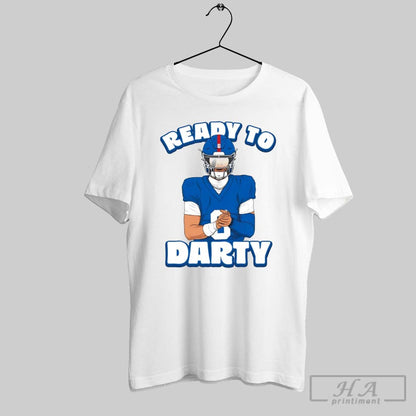 New York Giants Ready To Jaxson Dart Tee Authentic Style