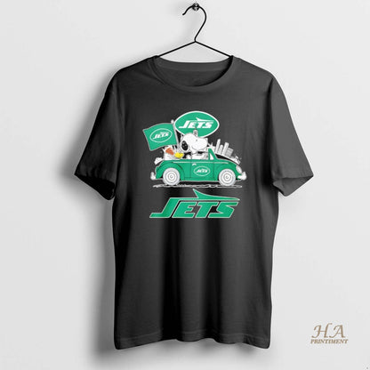 New York Jets X Snoopy And Woodstock Drive Car Hoodie Exclusive Merch