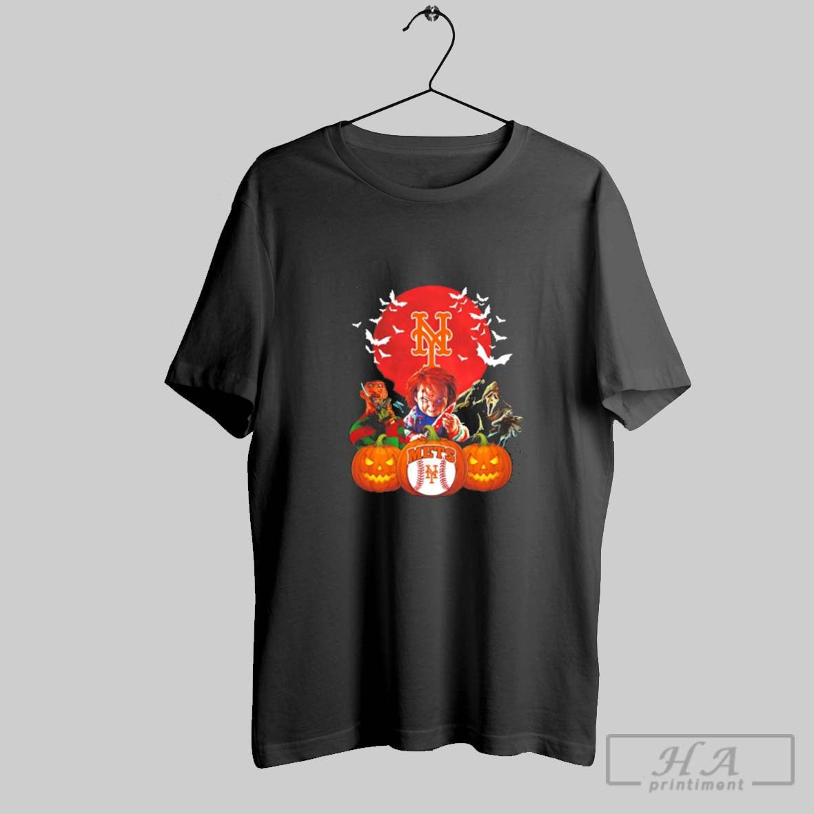 New York Mets Mlb Horror Movie Halloween Tee Unique Merch