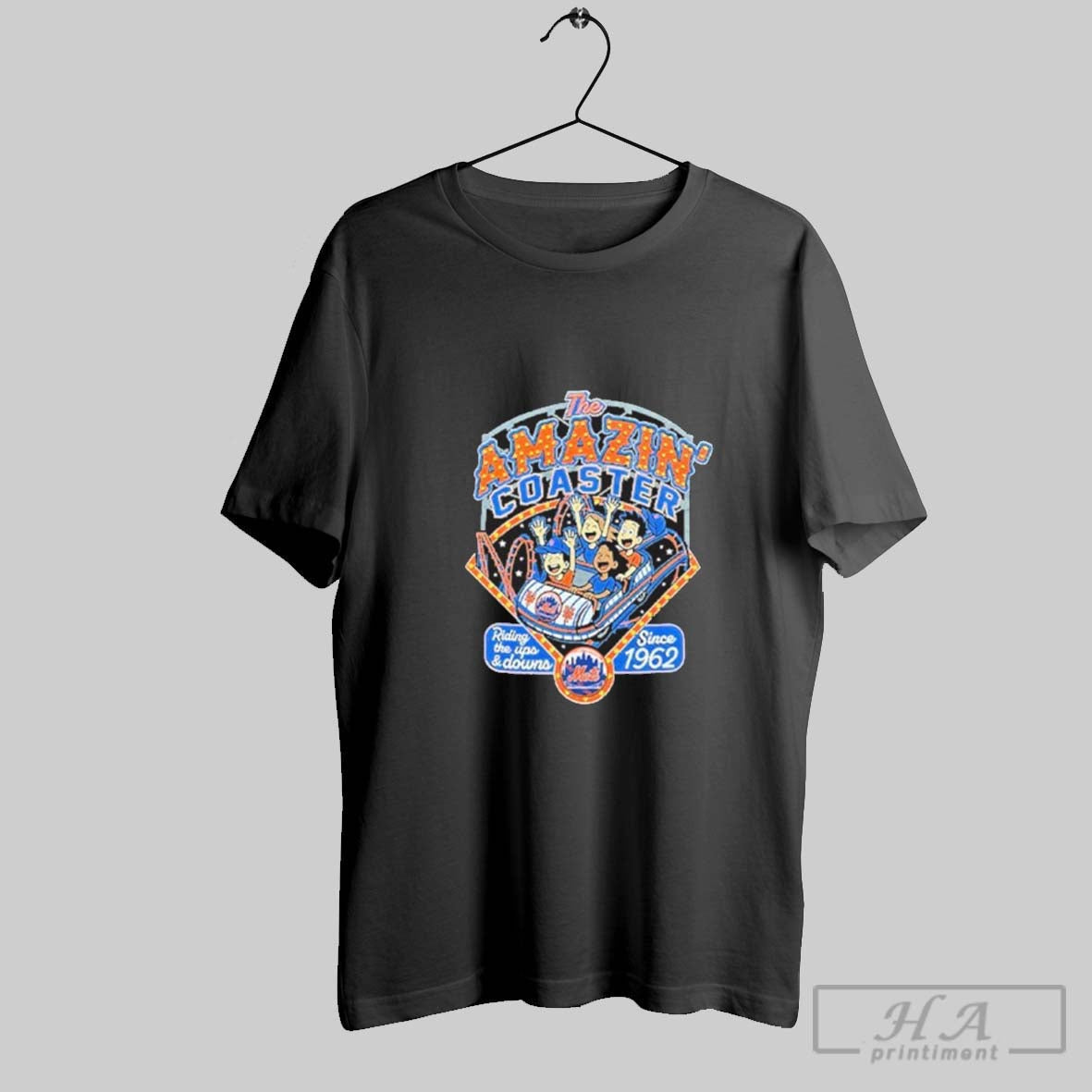New York Mets Amazin Coaster Since 1962 Tee Trendy Art