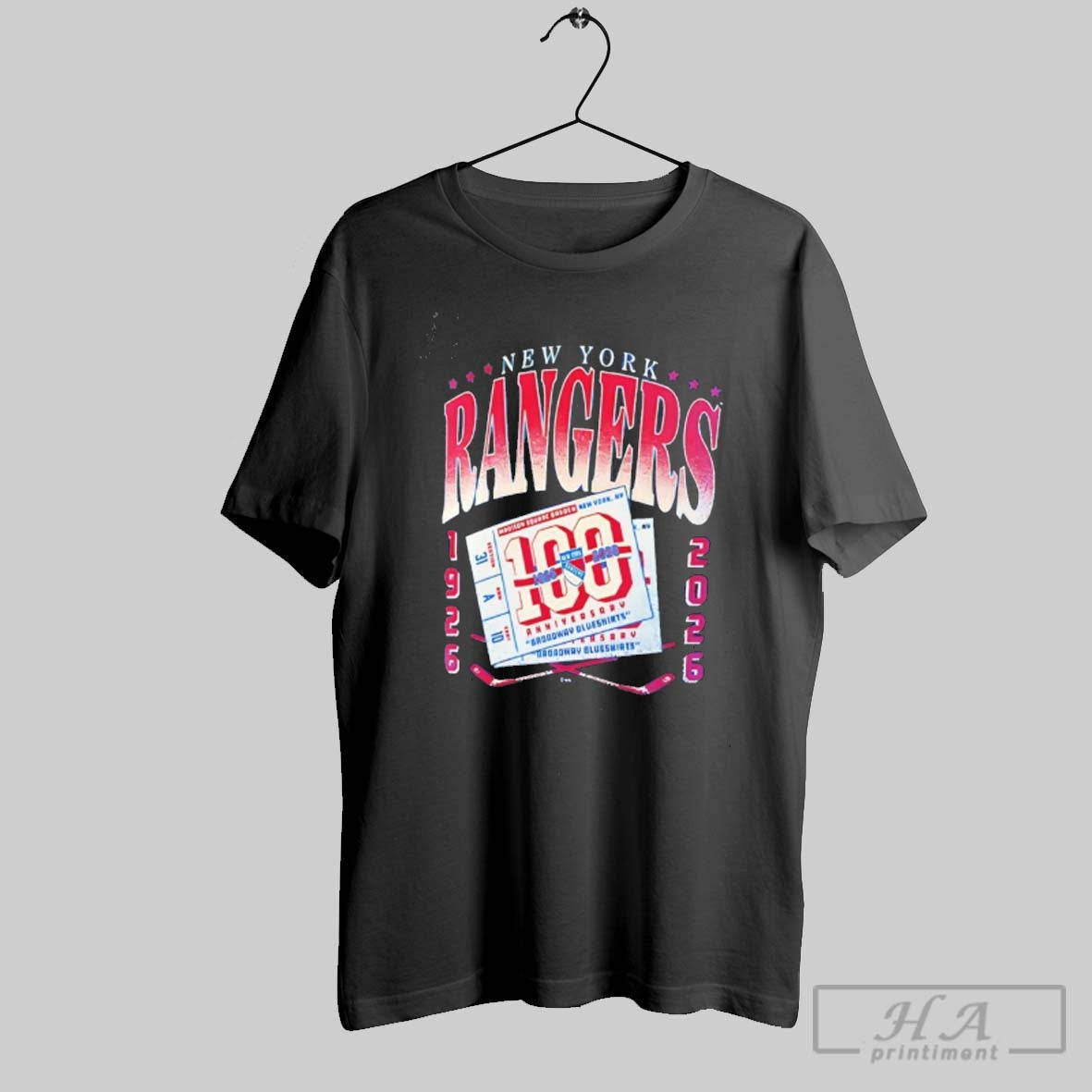 New York Rangers 100 Anniversary 1926 2026 Hoodie Trendy Fashion