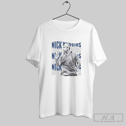 Nick Kyrgios Psychedelic Name Tennis Long Sleeve Classic Design