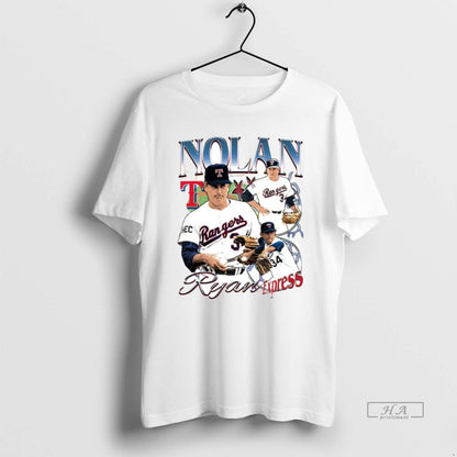 Nolan Ryan Express Picture Collage Texas Rangers Long Sleeve Designer