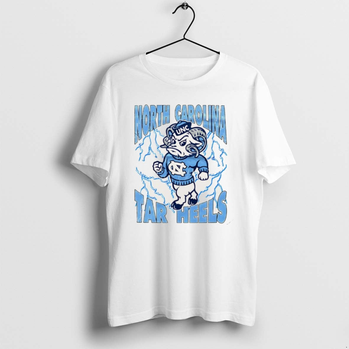 North Carolina Tar Heels Basketball Running 2025 Mascot TShirt Modern