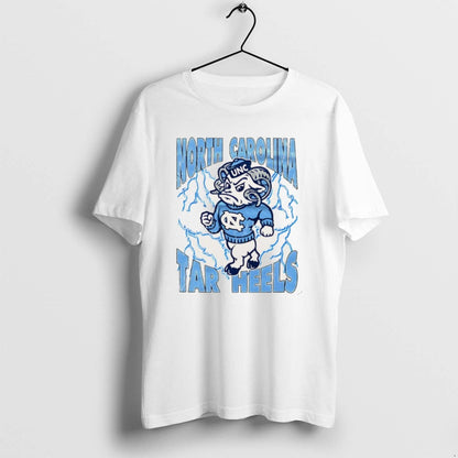 North Carolina Tar Heels Basketball Running 2025 Mascot TShirt Modern
