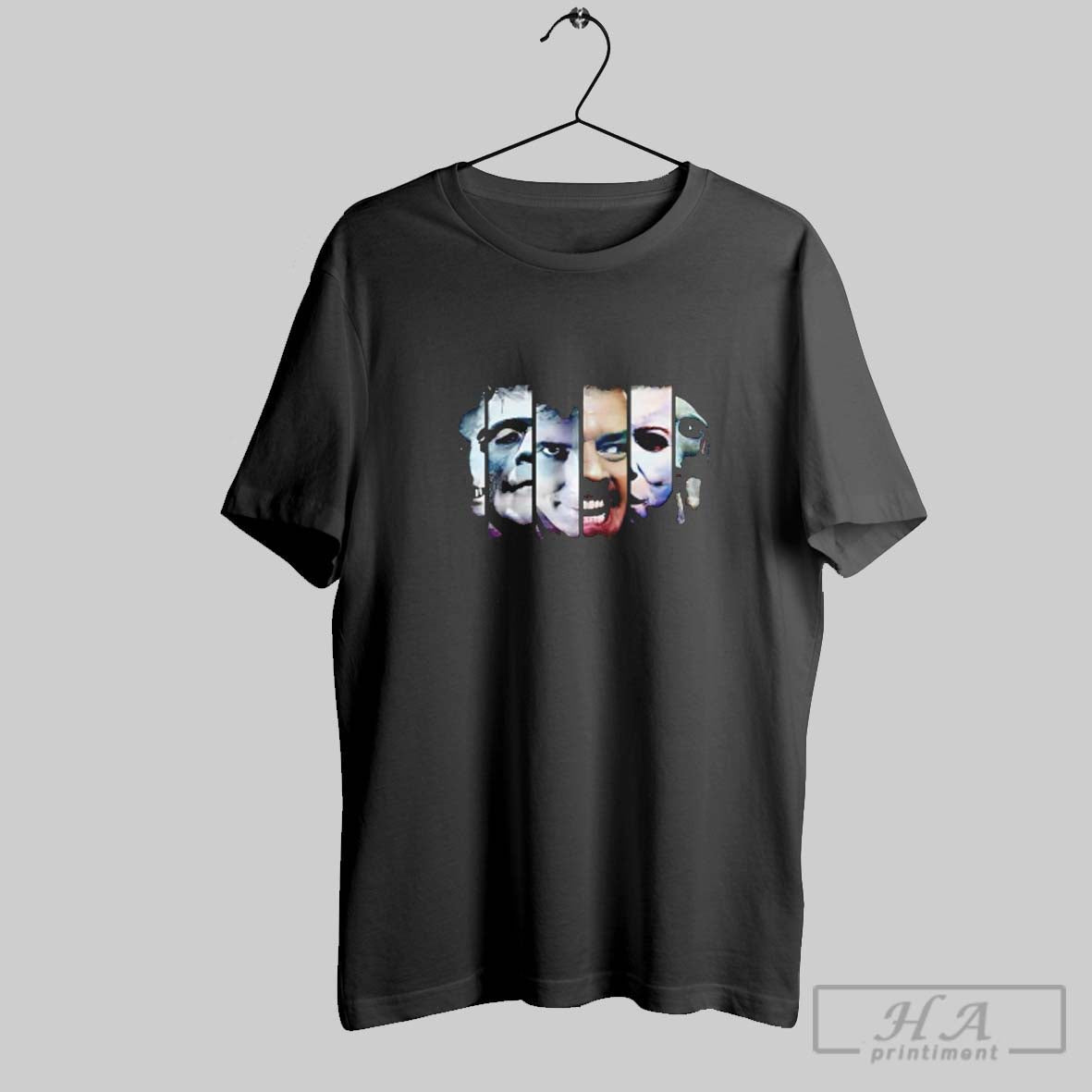 Nosferatu Frankenstein Psycho Shining Halloween Collage Shirt Unique