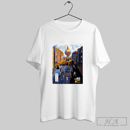 Notre Dame Hoops Hit Eddy Street TShirt Trendy Design